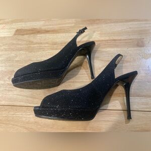 J.Renee sparkly black heels in size 9.Absolutely stunning 😍. EUC  3 inch heel